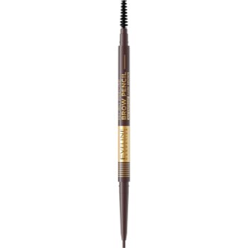 Eveline Cosmetics Micro Precise creion pentru sprâncene rezistent la apă perie 2 in 1 - imagine 2